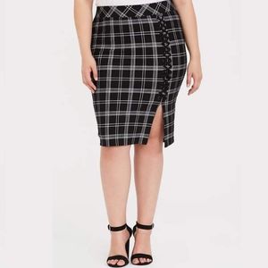 Torrid Plaid Pencil Skirt